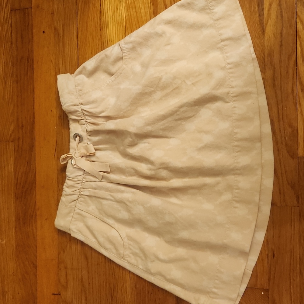 Jcrew pink and white women's adjustable skirt size 0